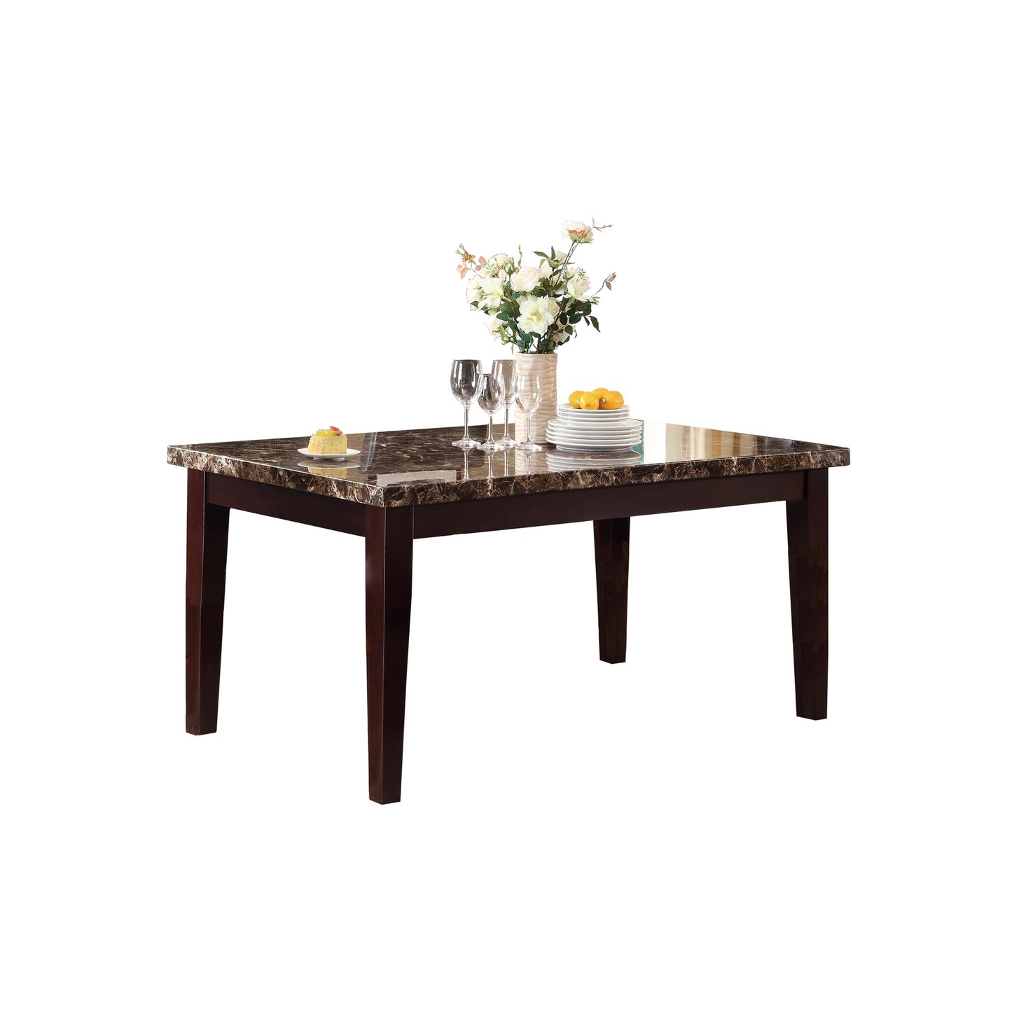marble top dining table set