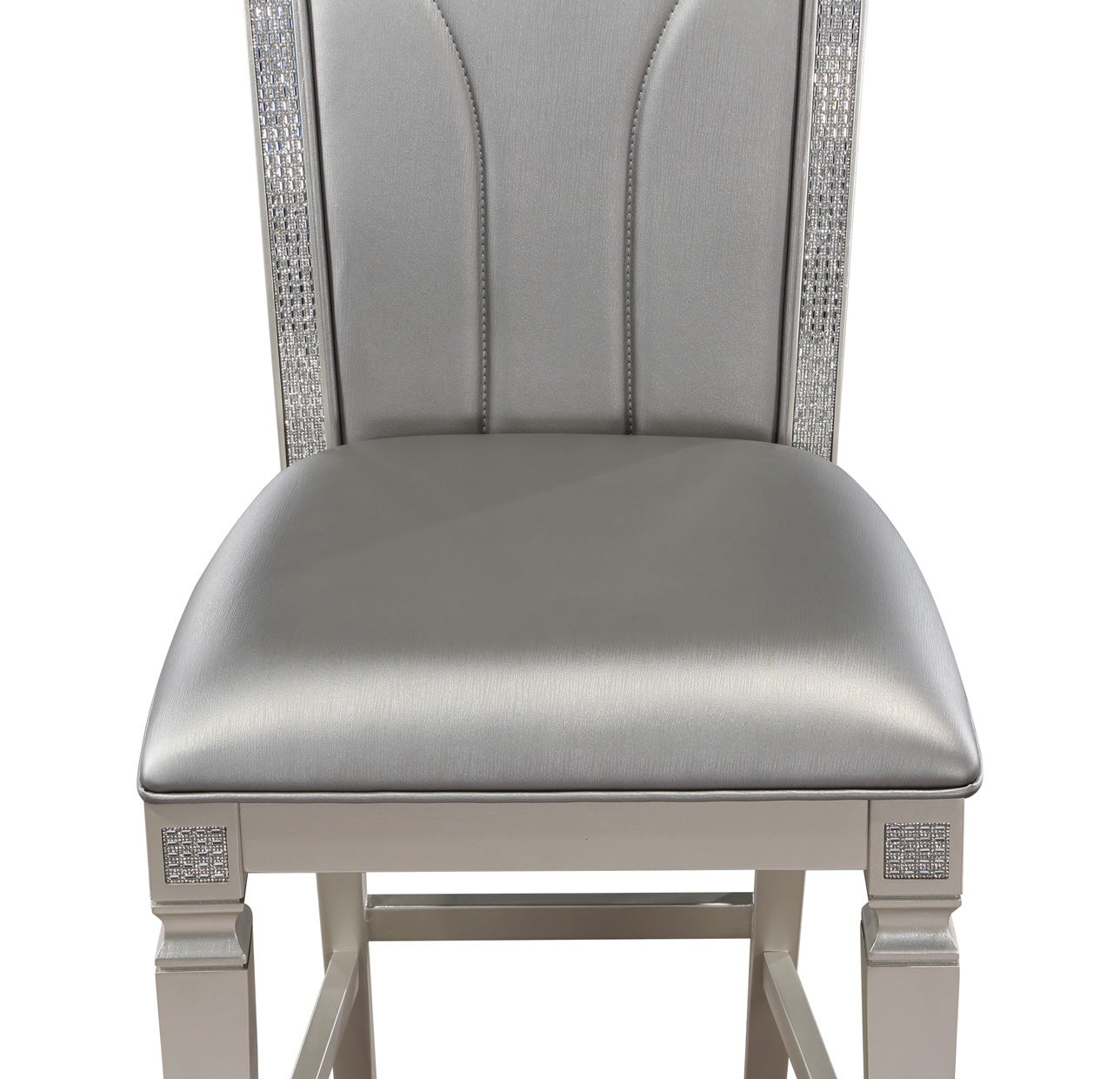 Klina Silver Champagne Counter Height Dining Set