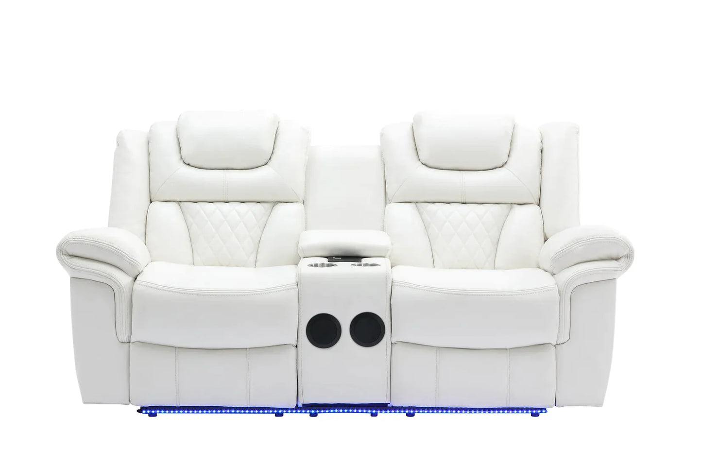 Party Time White Power Reclining Living Room Set