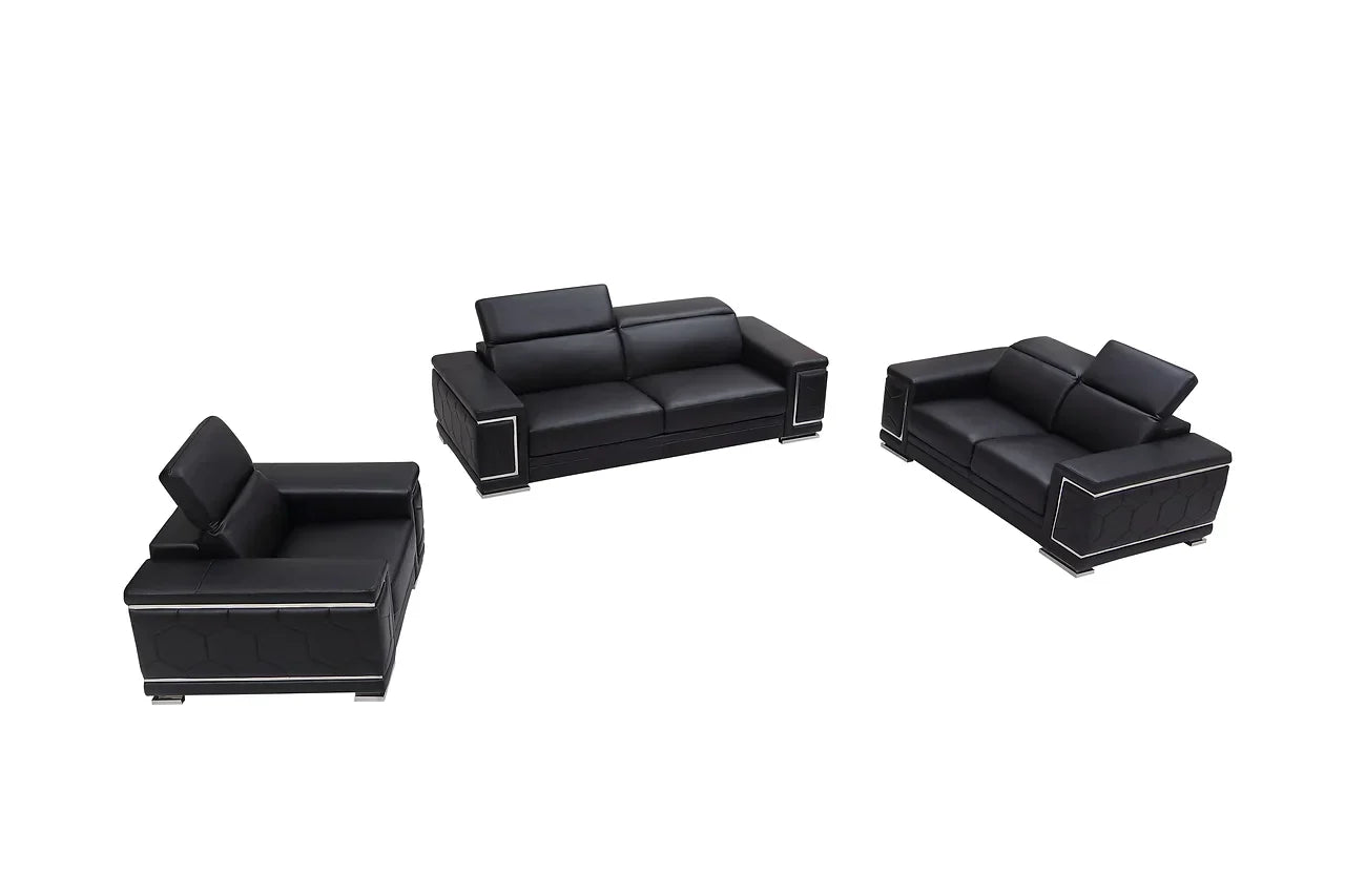 MI-2205 Adrian (Black) Living Room Set