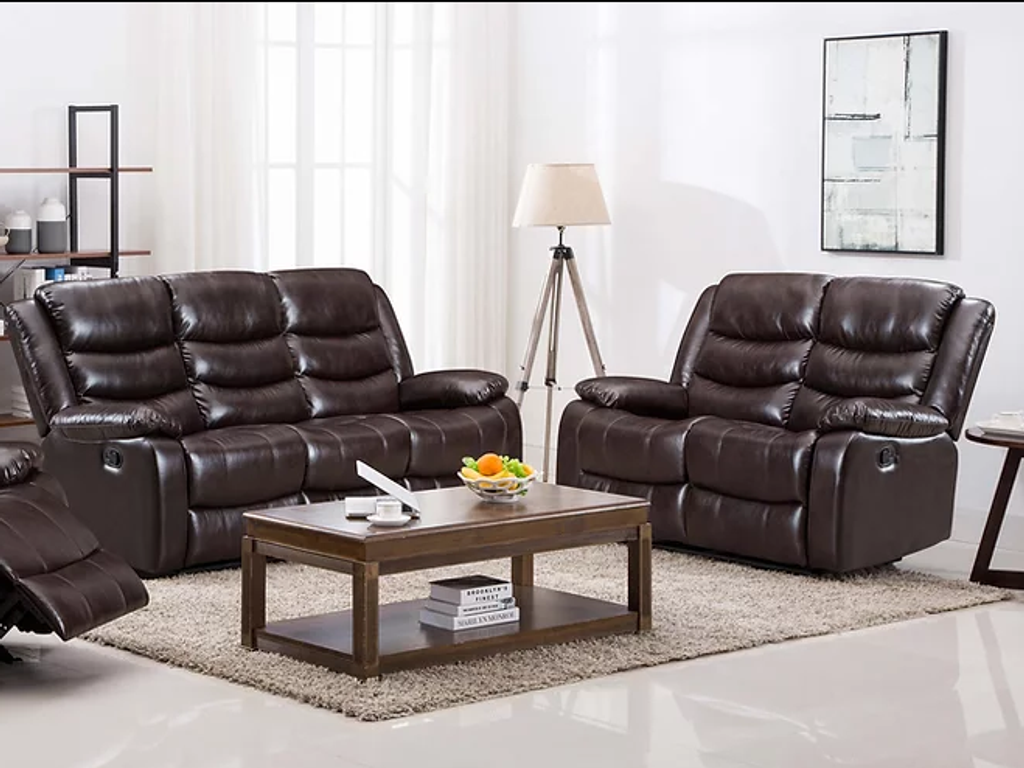 S8383 Miami Brown 3pc Reclining Living Room Set