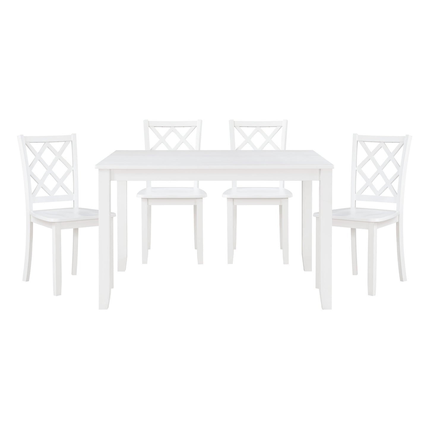 Astoria White 5-Piece Pack Dinette Set