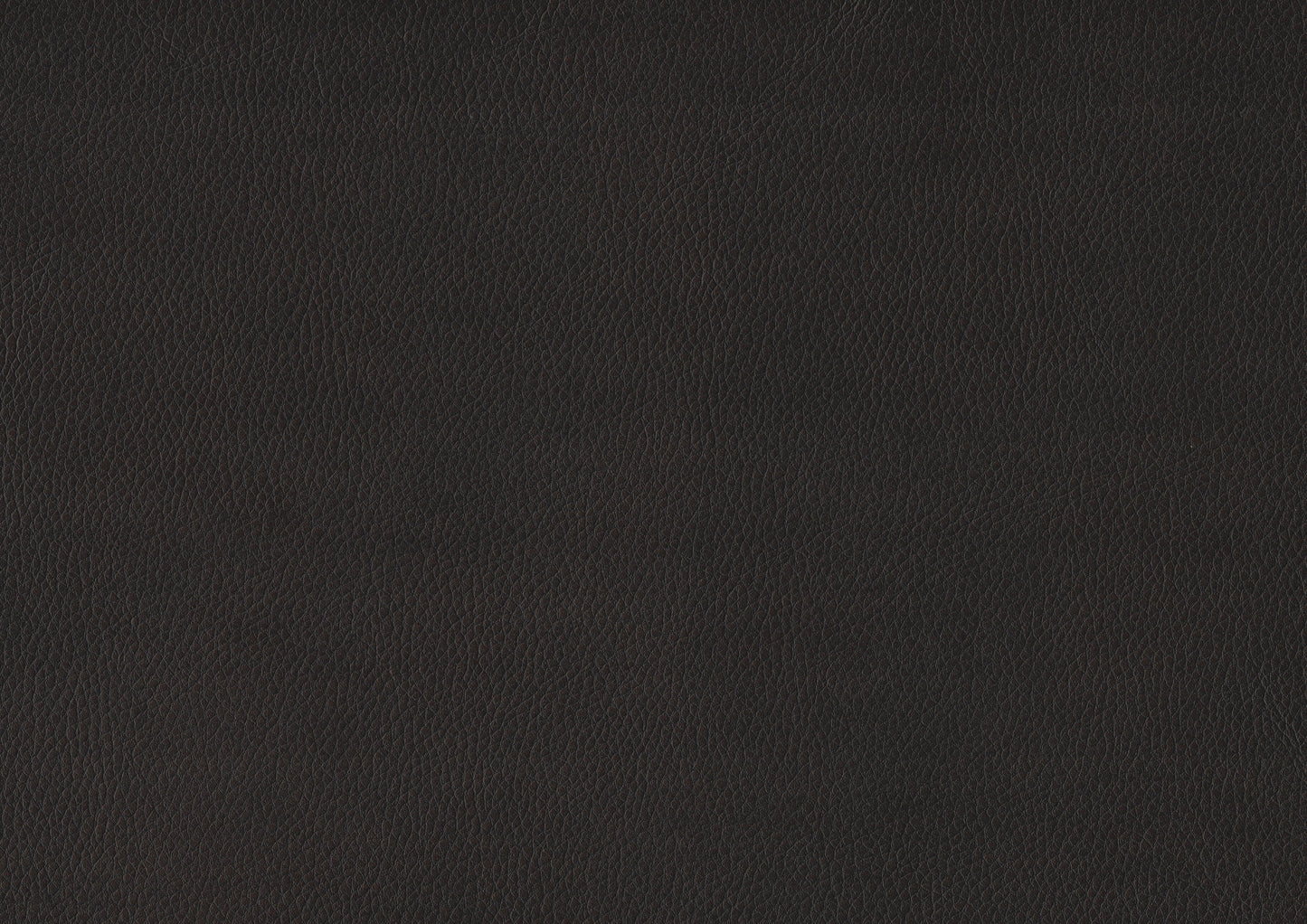 Aram Dark Brown Faux Leather Double Reclining Sofa with Center Drop-Down Cup Holders, Receptacles, Hidden Drawer and USB Ports