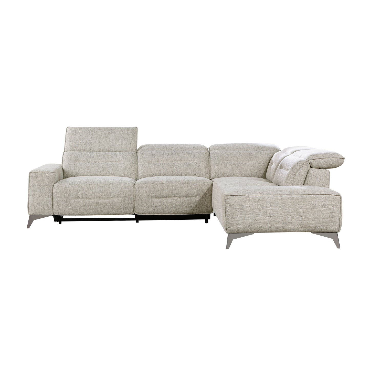 Adahlia Sand Power Reclining Sectional with Right Chaise
