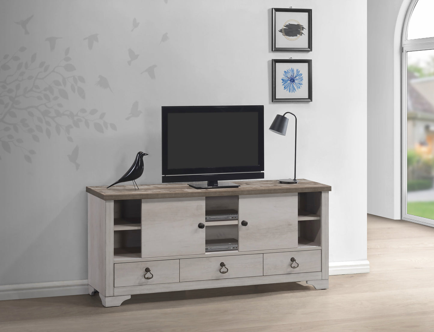 Patterson Driftwood 65" TV Stand