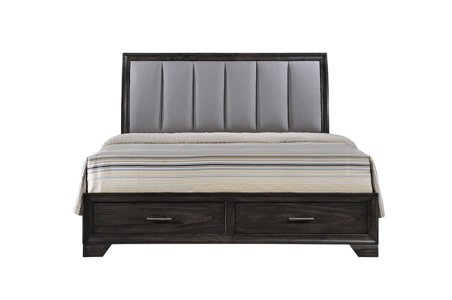 Jaymes Gray King Storage Platform Bed