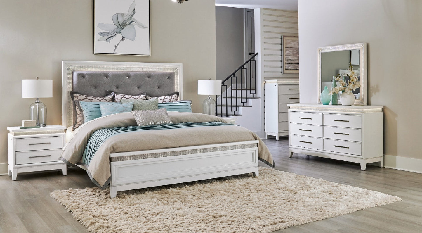 781 White 5pc Bedroom Set