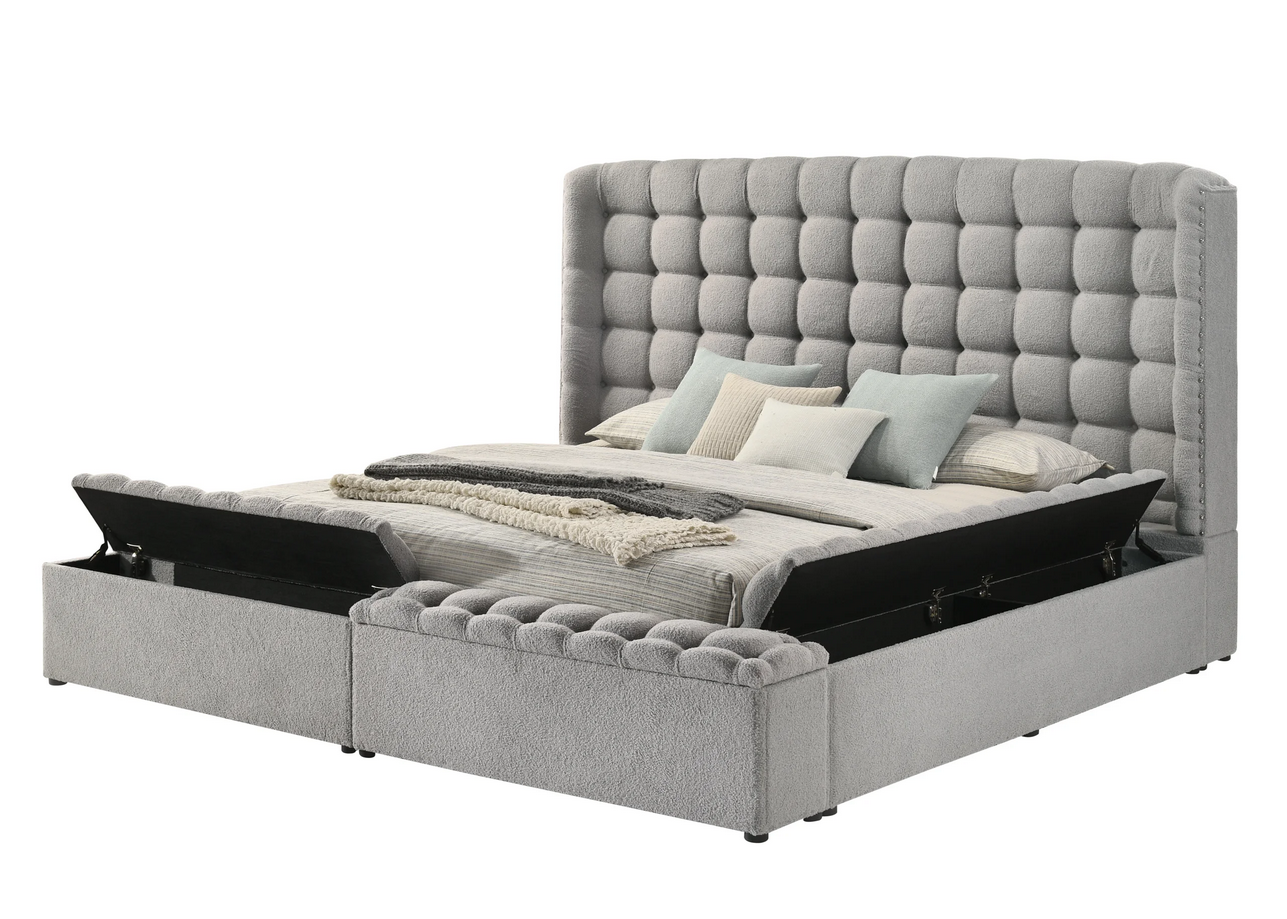 Madonna Gray Queen Bed