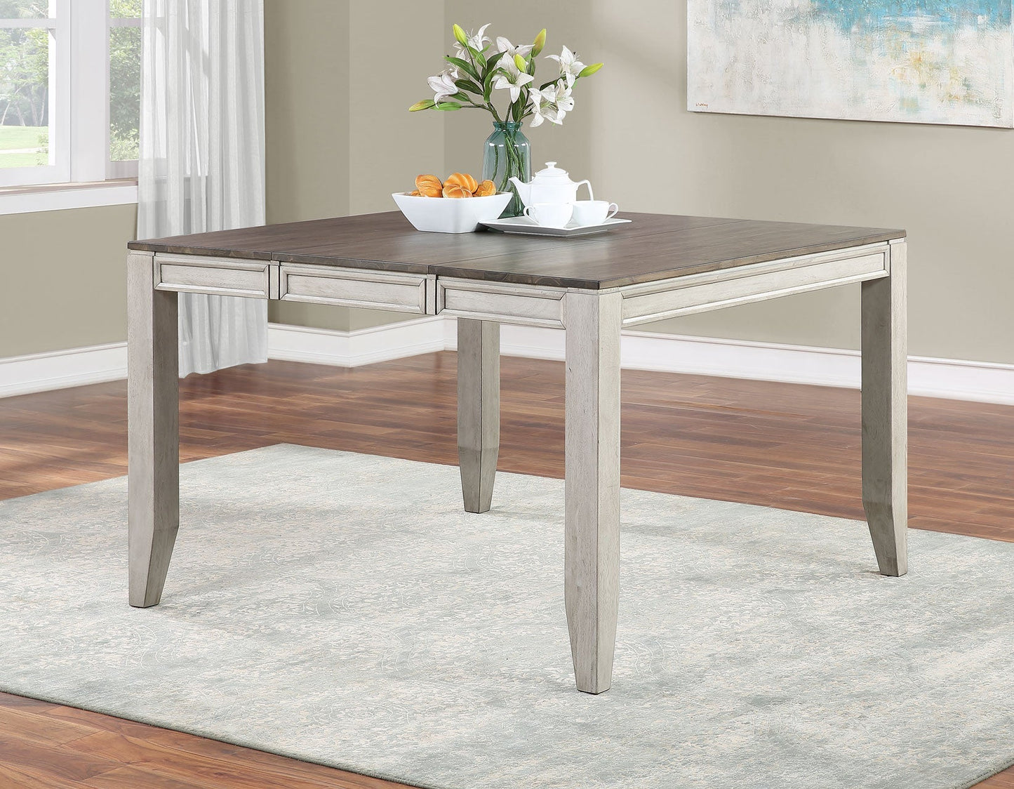 Abacus 5-Piece Counter Dining Set(Counter Table & 4 Counter Chairs)