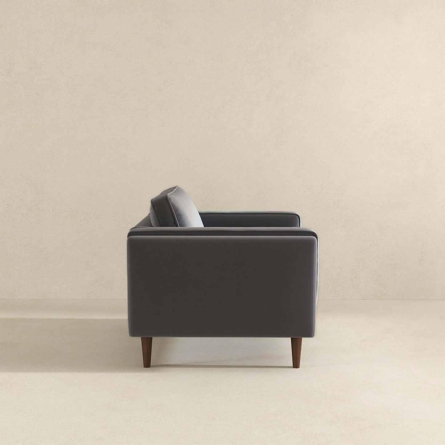 Fordham Grey Velvet Lounge Chair