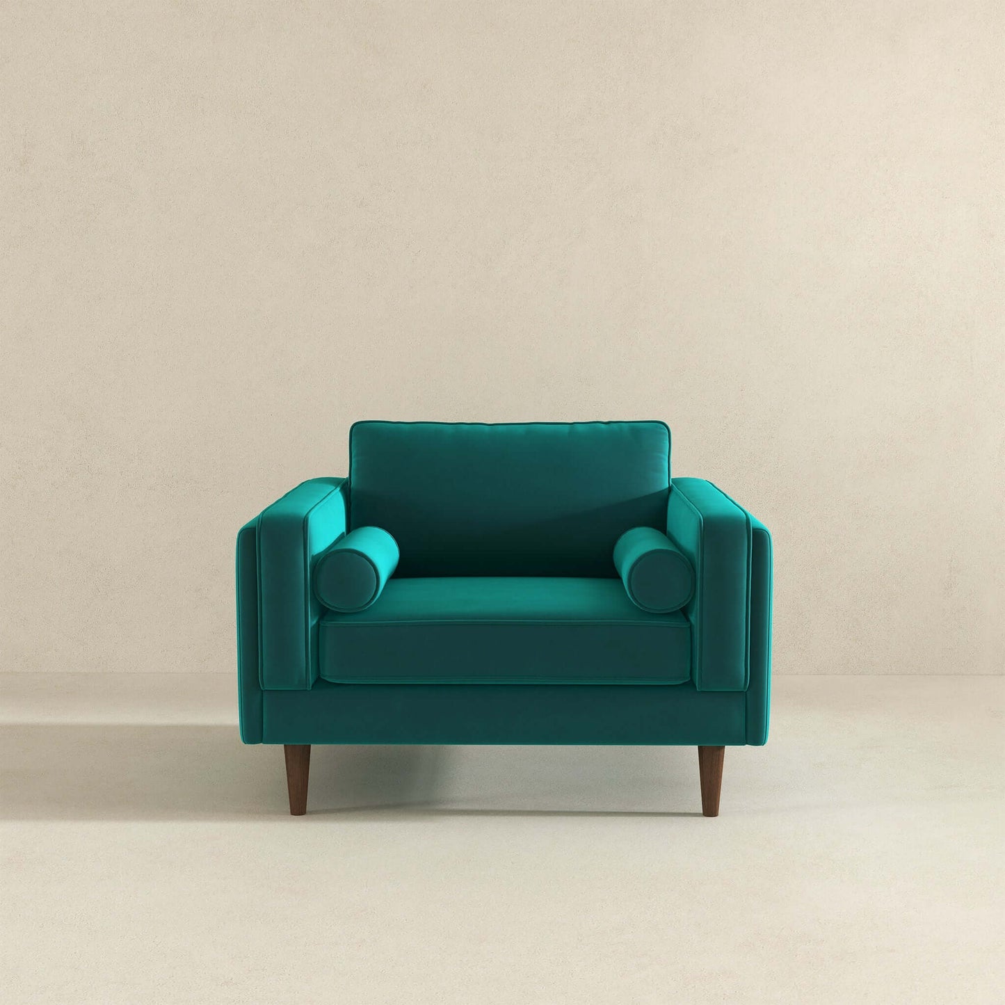 Fordham Teal Velvet Lounge Chair