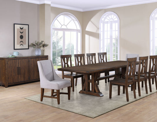 Auburn 7-Piece Dining Set(Table, 2 Arm Chairs, 4 Side Chairs)