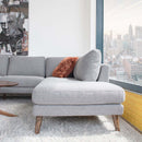 Batres Grey RAF Chaise Sectional