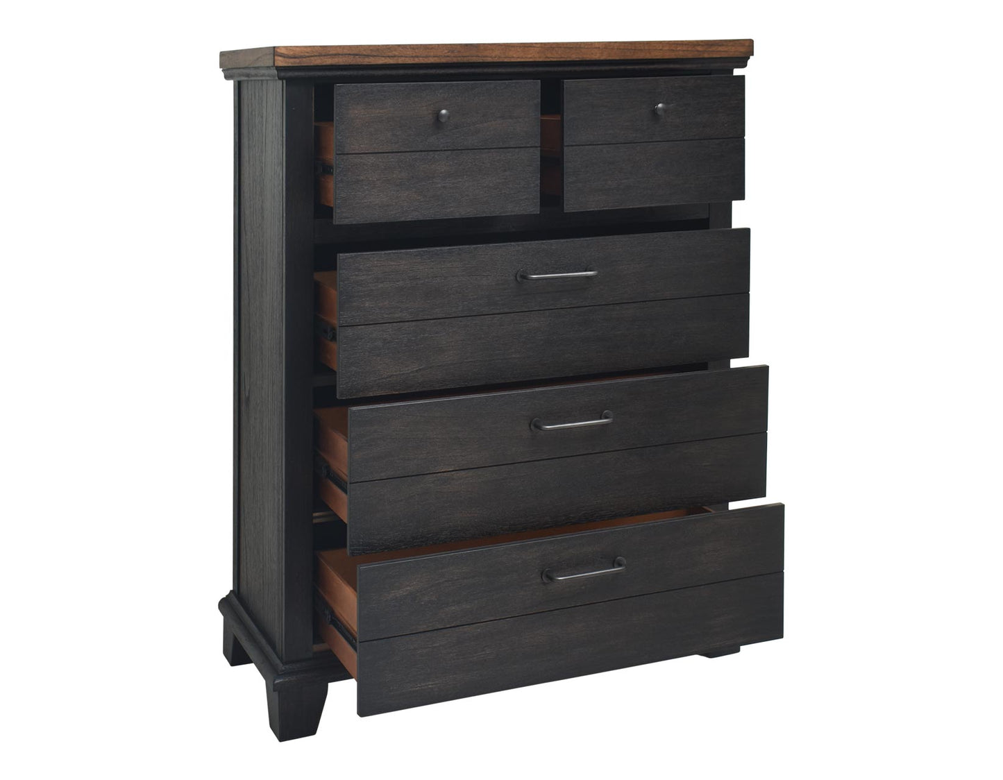 Bear Creek Brown 4-Piece Queen Set (Q Bed/NS/Dresser/Mir)