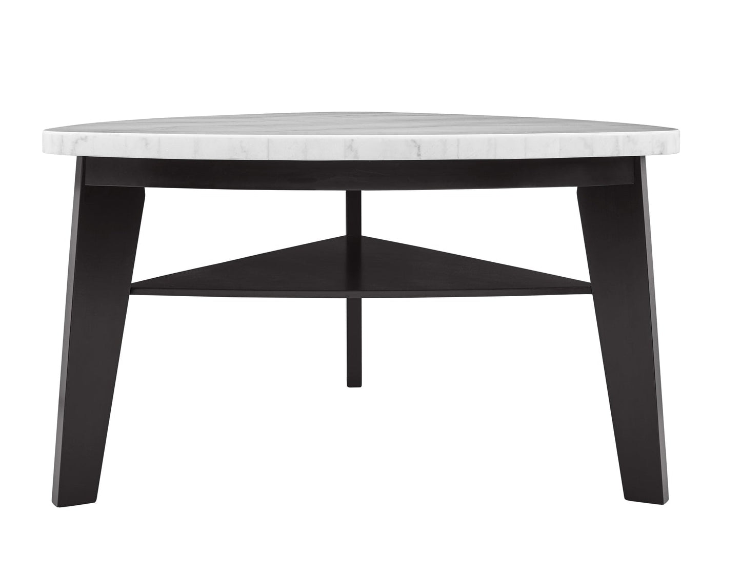 Carrara 6-Piece Marble Counter Dining Set(Table, Storage Bench & 4 Counter Chairs)