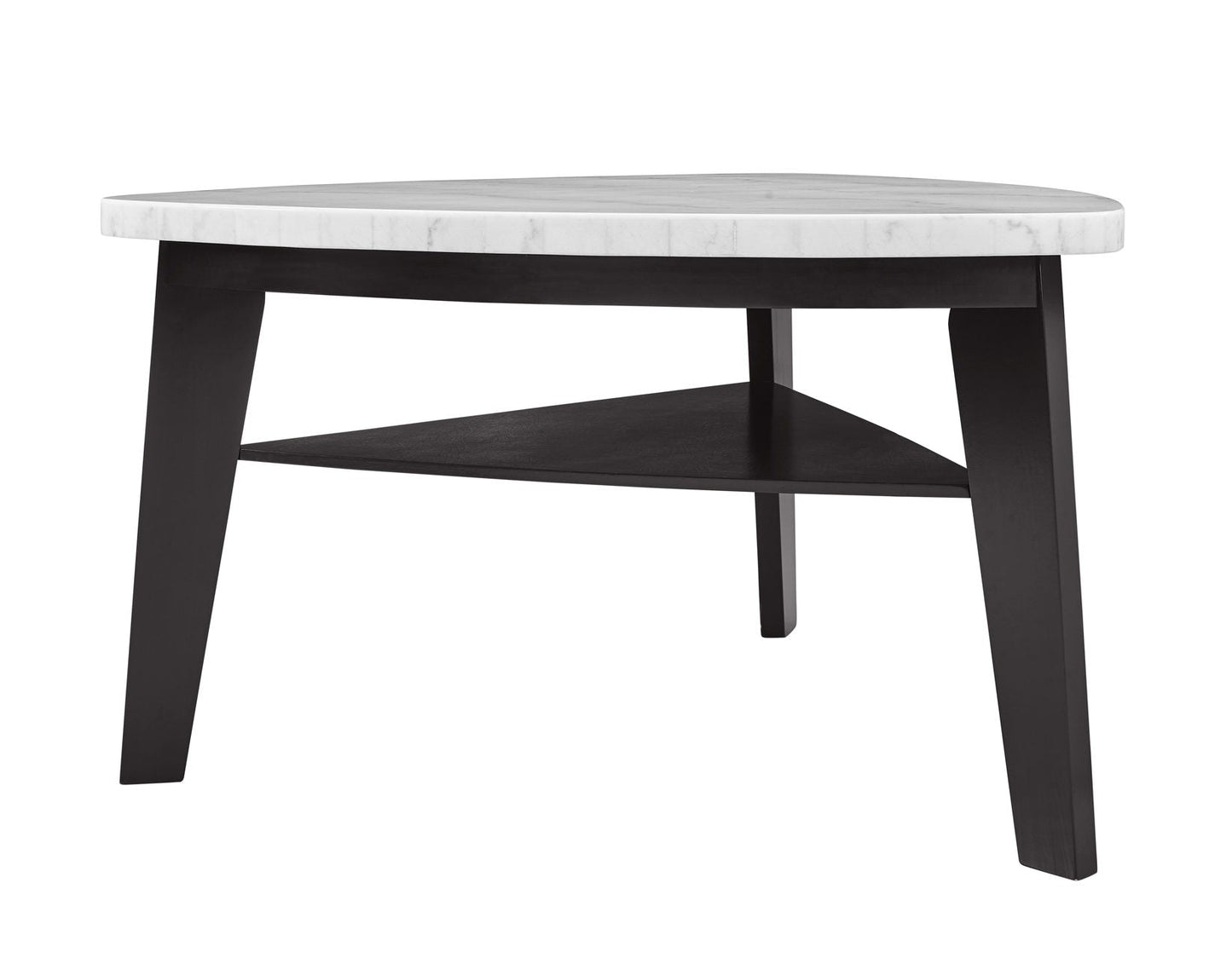 Carrara 6-Piece Marble Counter Dining Set(Table, Storage Bench & 4 Counter Chairs)