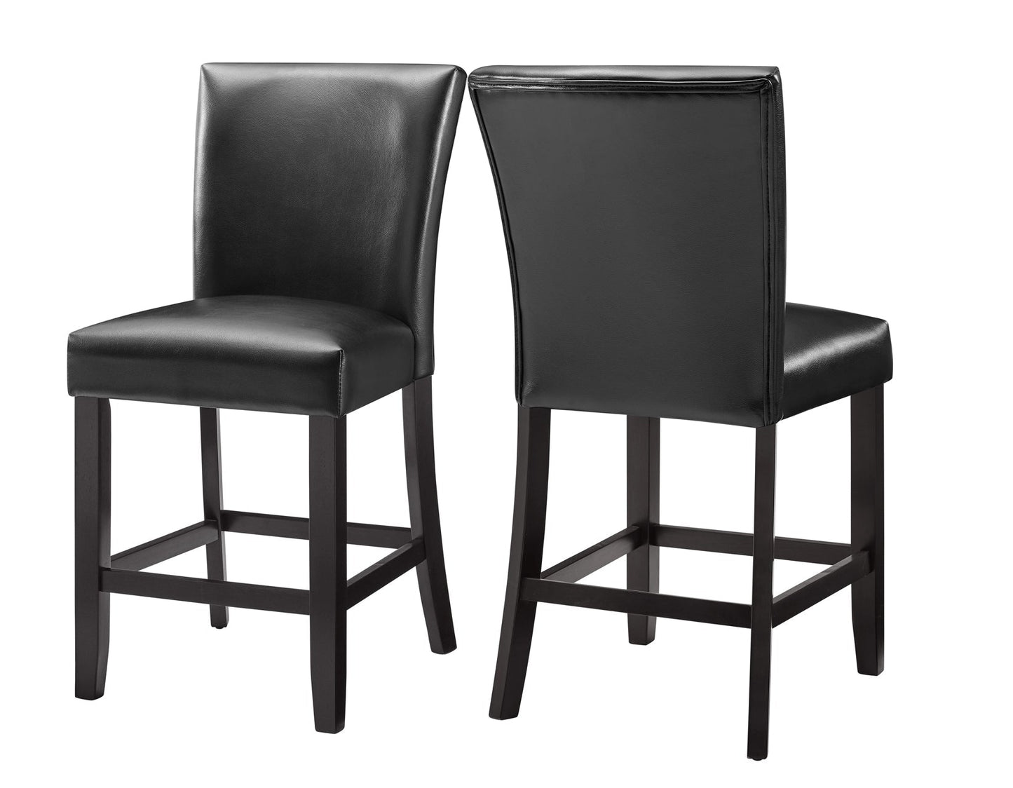 Carrara 6-Piece Marble Counter Dining Set(Table, Storage Bench & 4 Counter Chairs)