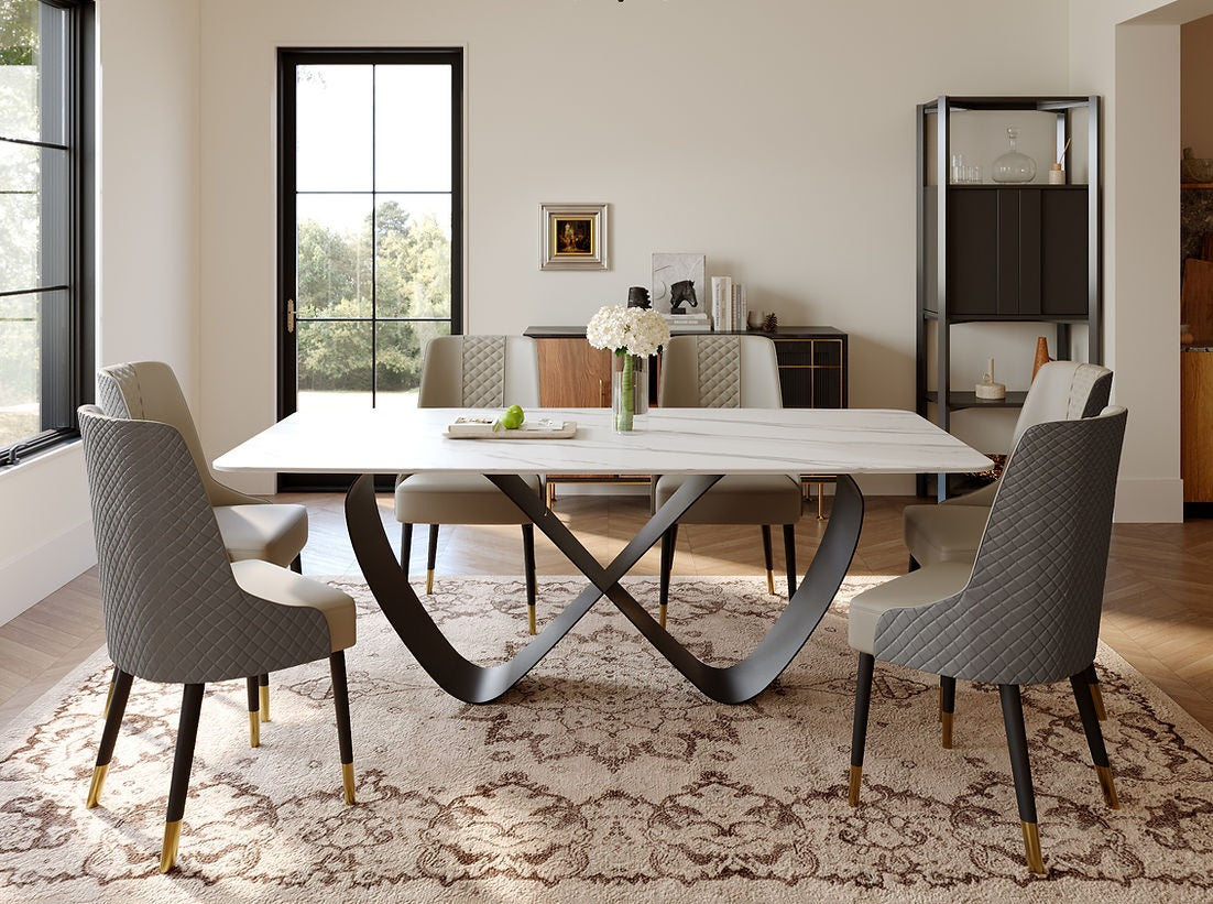 Jewel/Rani (Sintered Stone) Dining Room Set