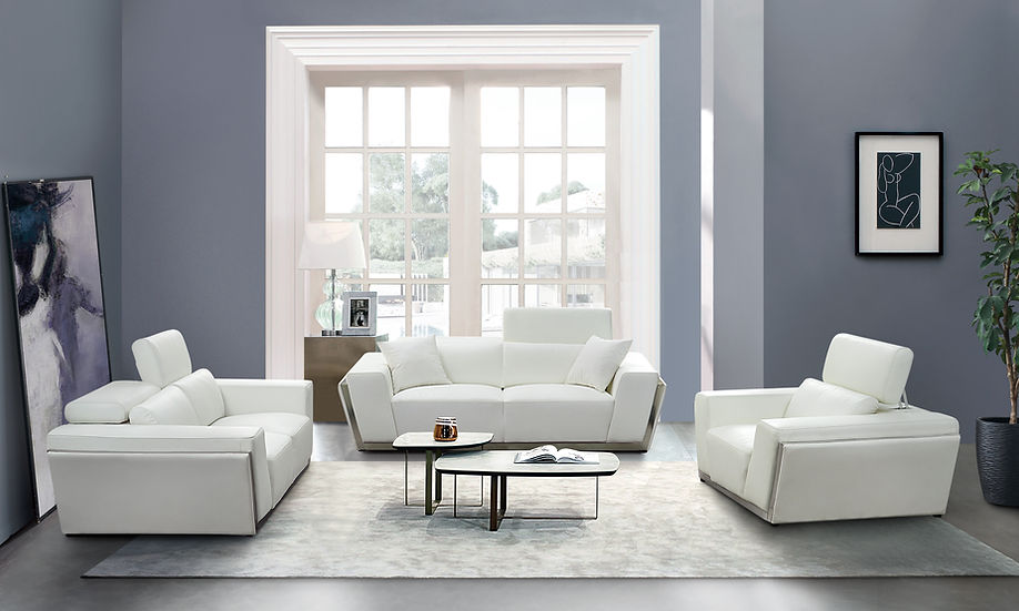 MI-8010 Domo White Living Room Set