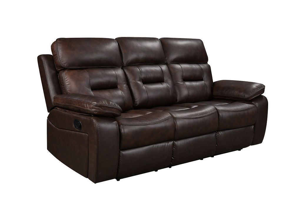 Dallas Brown Leather Reclining Living Room Set