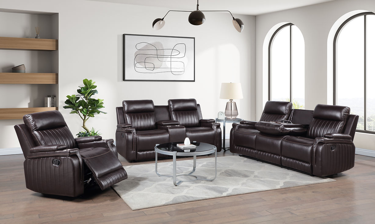 S2121 Ethan (Brown) Reclining Living Room Set