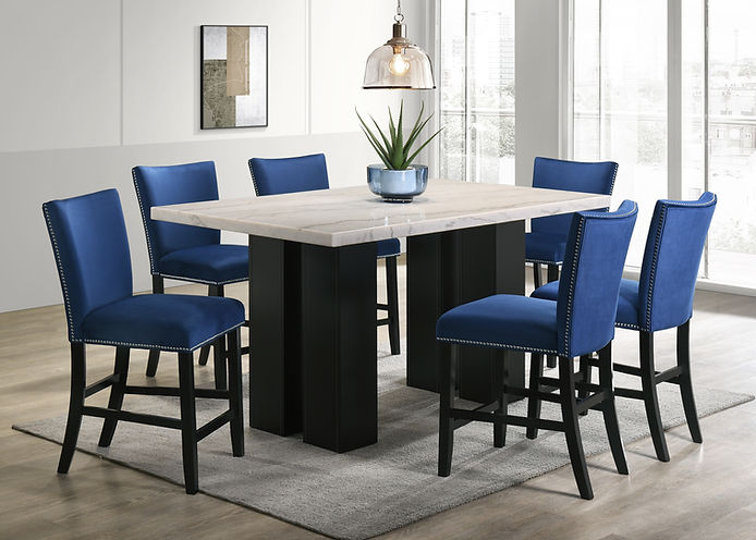 D1236 Valentino (Blue) Dining Set