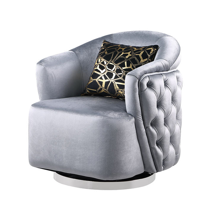 Light Grey Velvet Sofa
