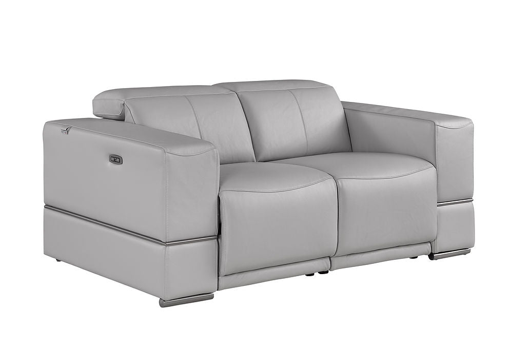 Light Grey Leather Sofa