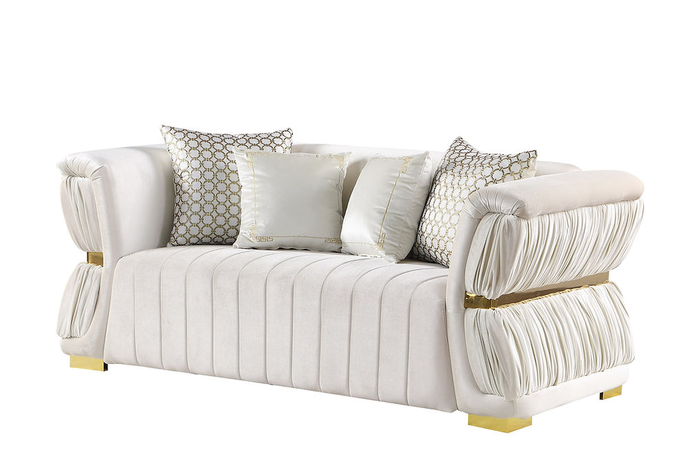 S2003 Anna (White) Living Room Set