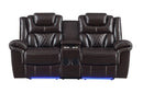 Party Time Brown Power Reclining Living Room Set