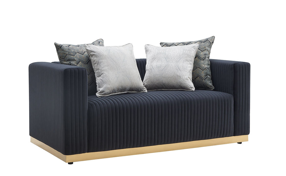 S3168 Alisha (Black) Living Room Set