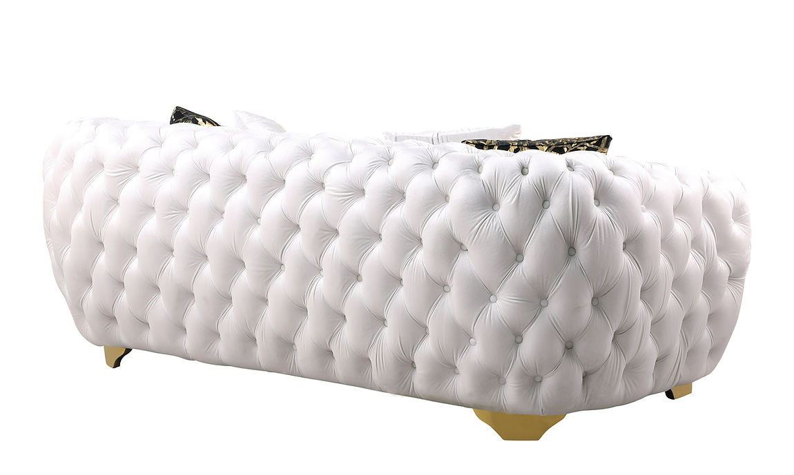 S2004 Mila Luxury White Living Room Set