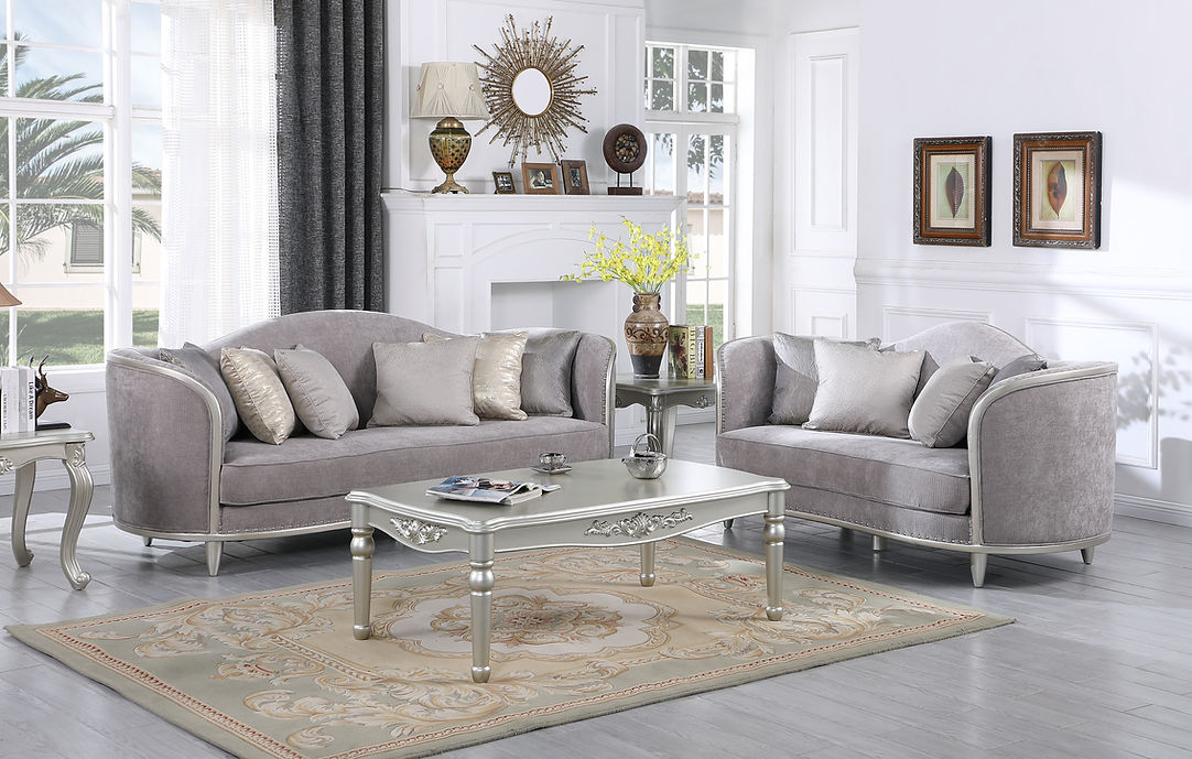 Grey Sofa And Loveseat Set