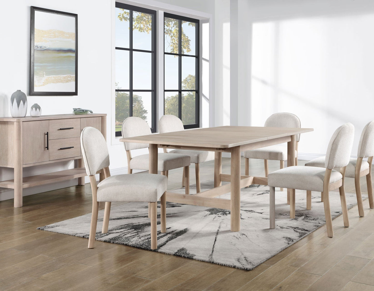 Gabby 60-78 inch Dining Table w/ 18-inch leaf