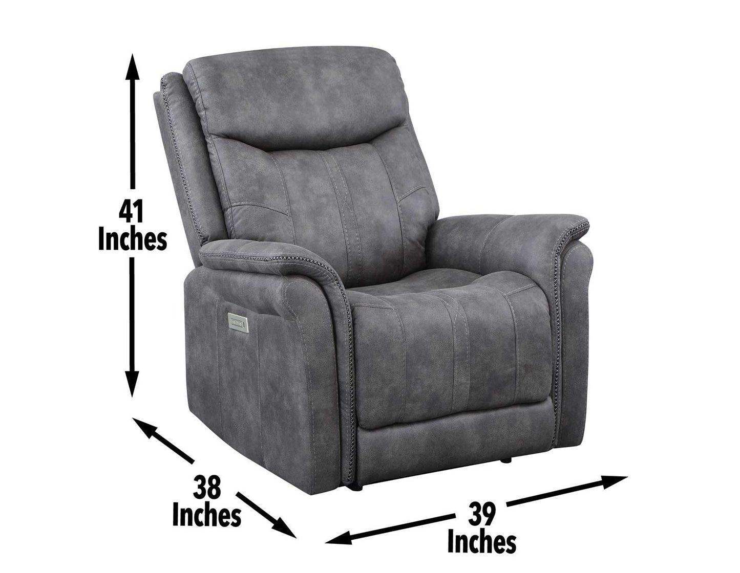 Morrison Dual-Power Recliner, Stone
