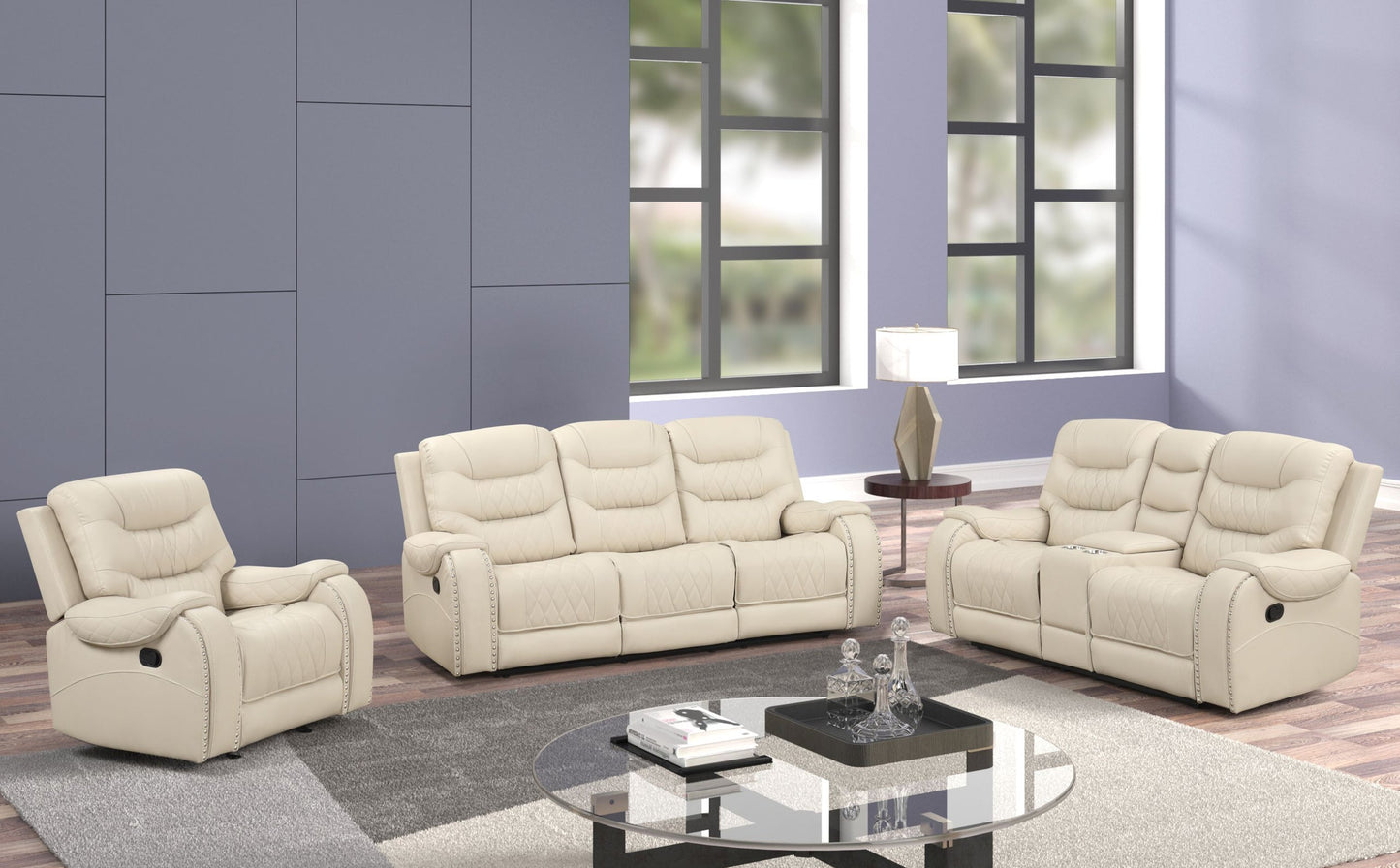 Sand Oversized 3-Piece Reclining Living Room Set