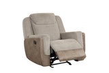 LISA - 3pc Reclining Brown living room sofa
