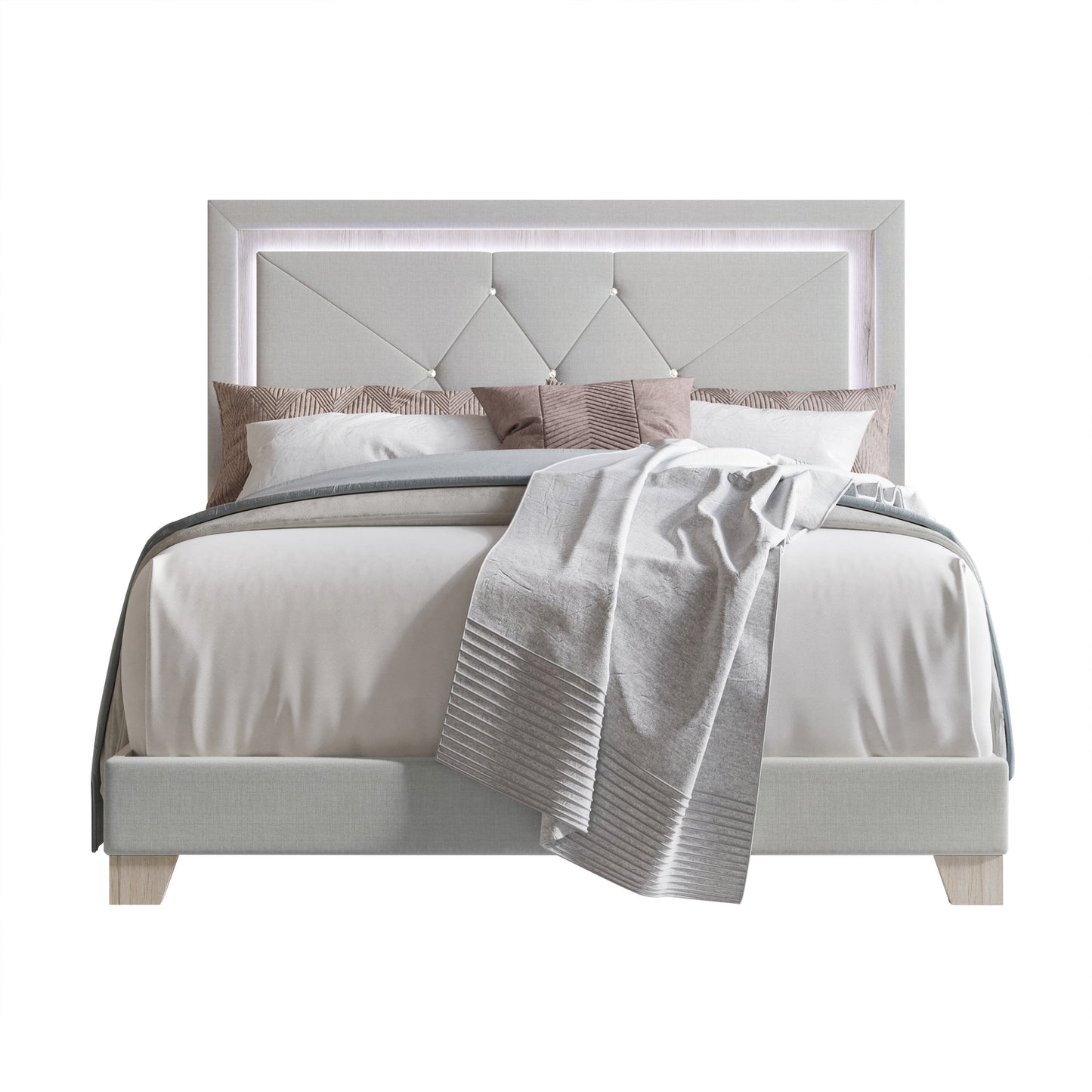 Urban Haven Silver twin Bed