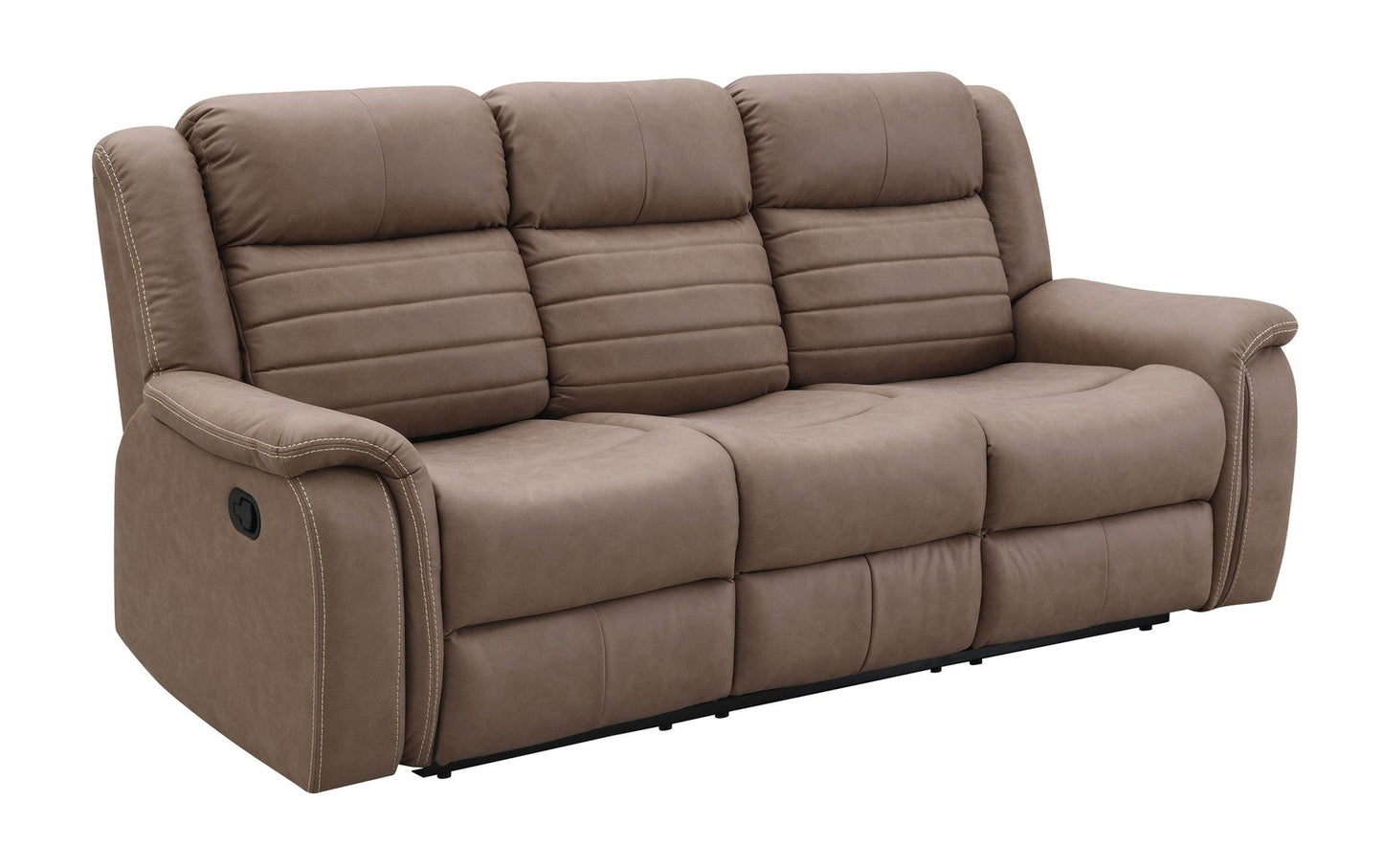 Max Tan 3-Piece Reclining Living Room Set
