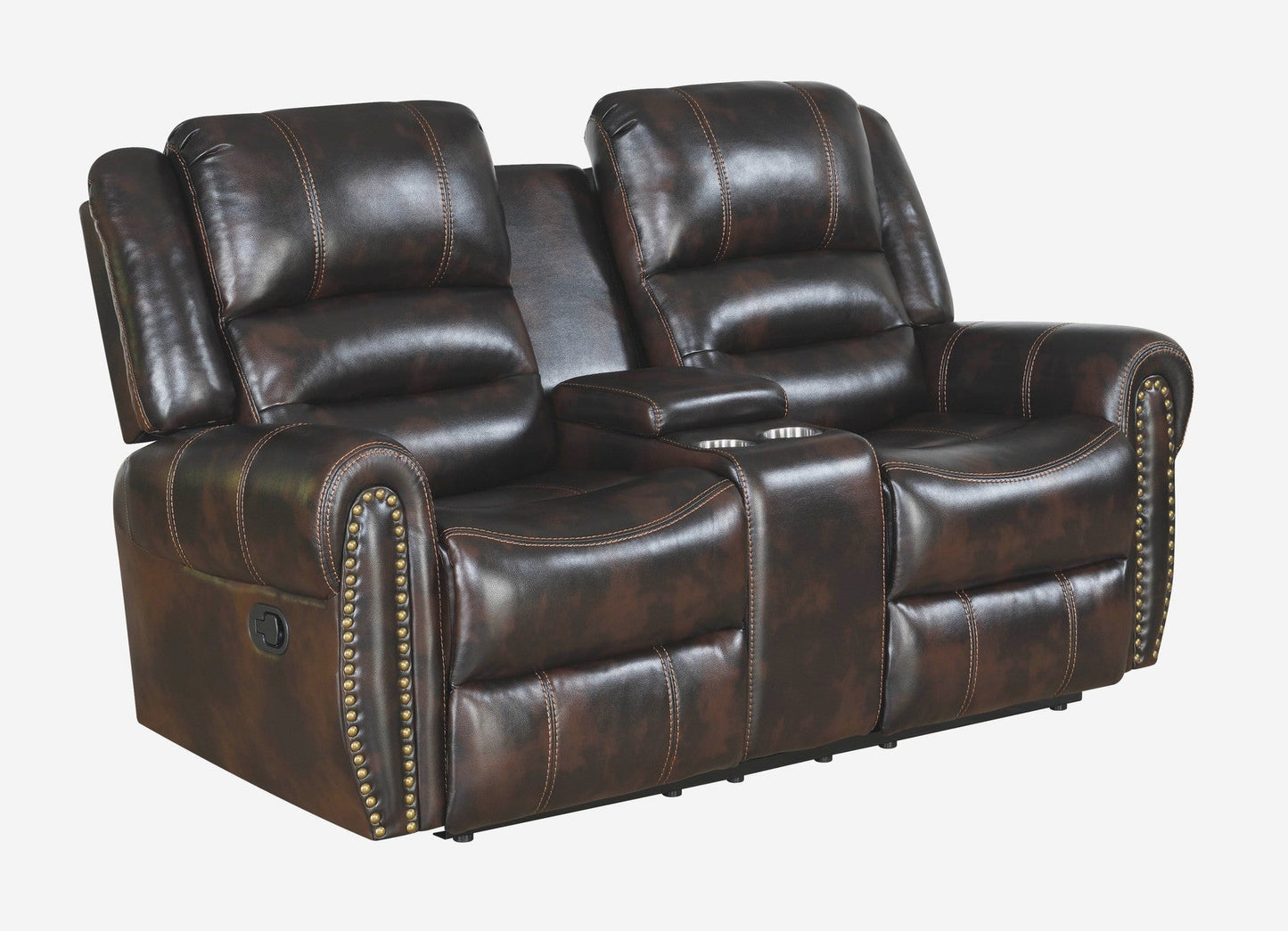 Houston Brown Reclining Living Room Set