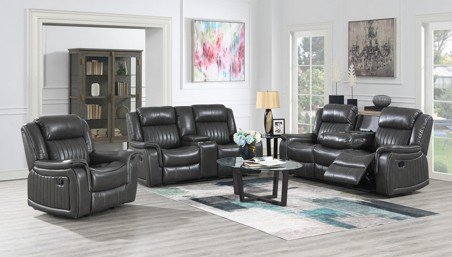 Lavon Gray Reclining Living Room Set