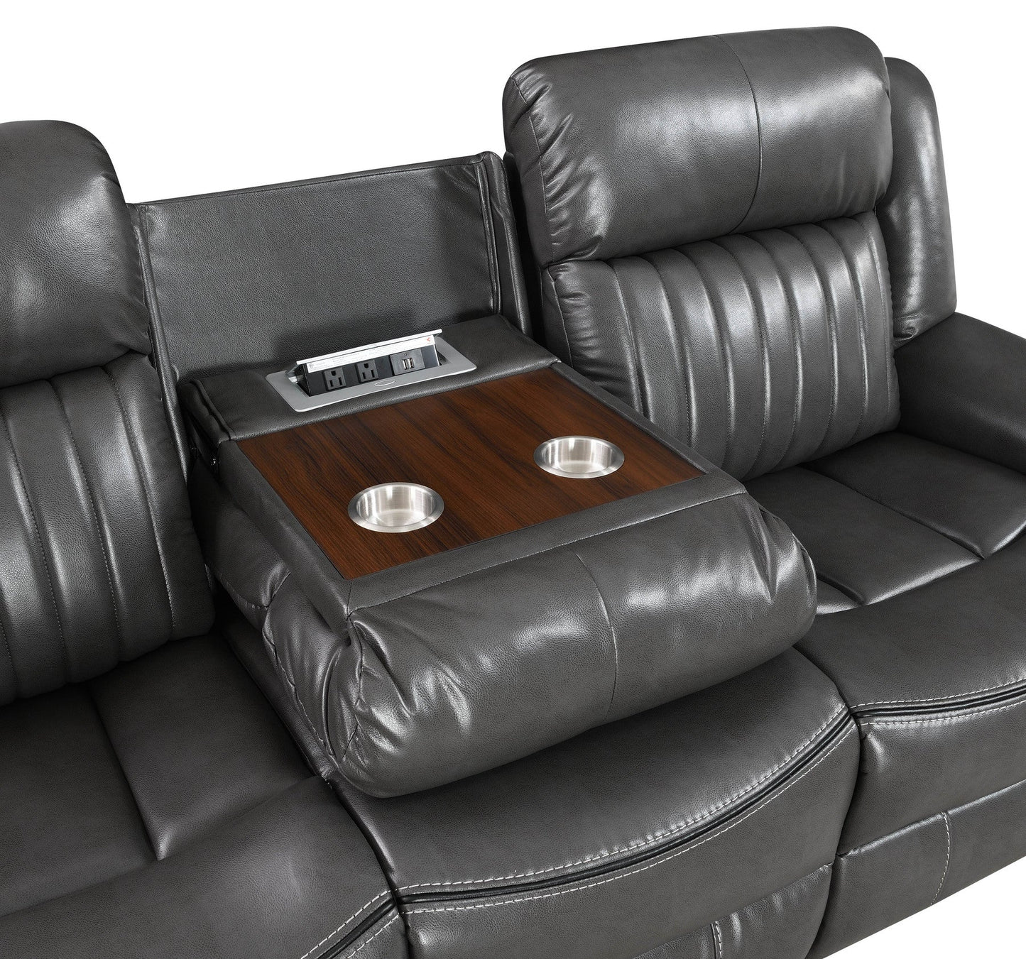 Lavon Gray Reclining Living Room Set