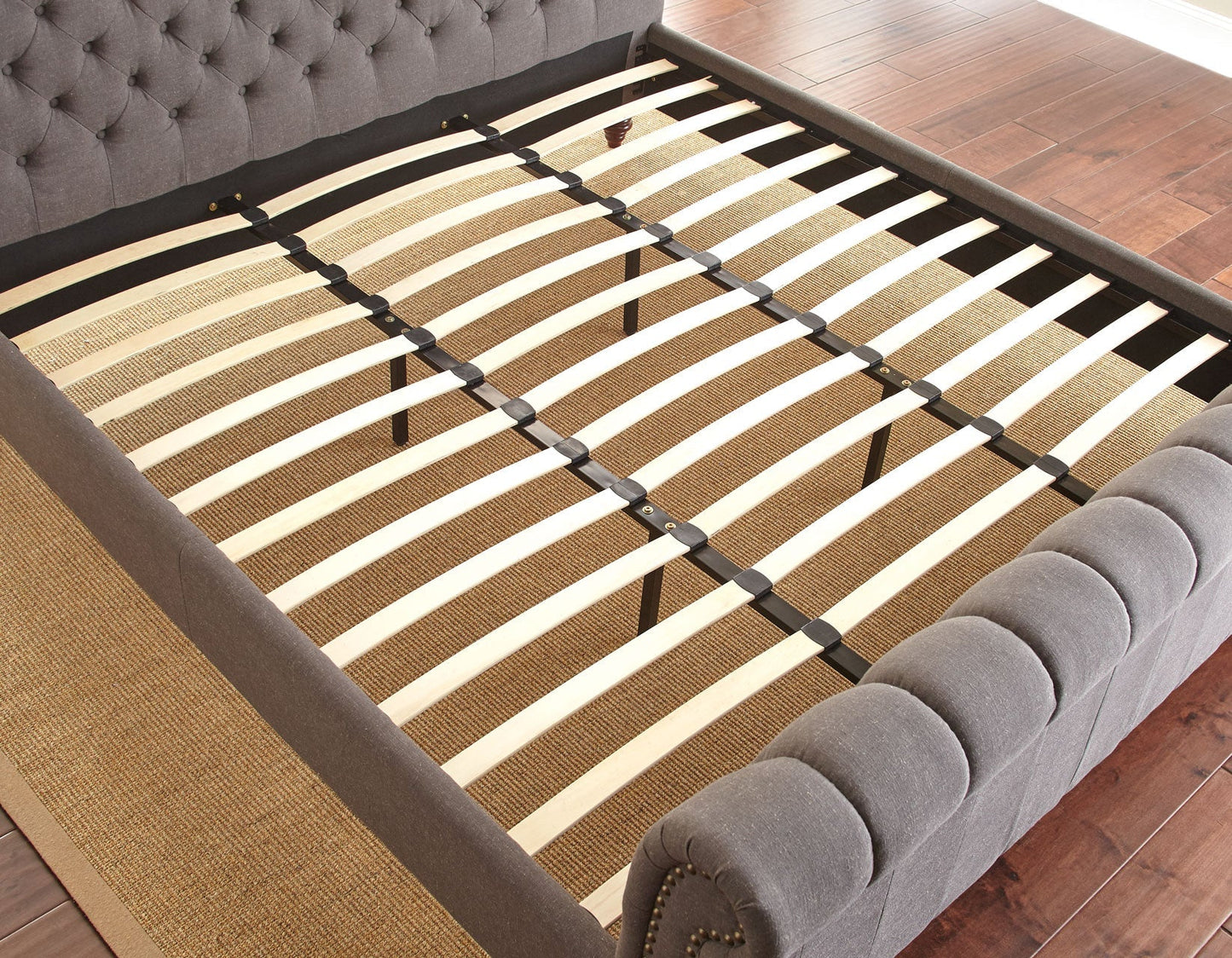 Swanson King Bed, Gray