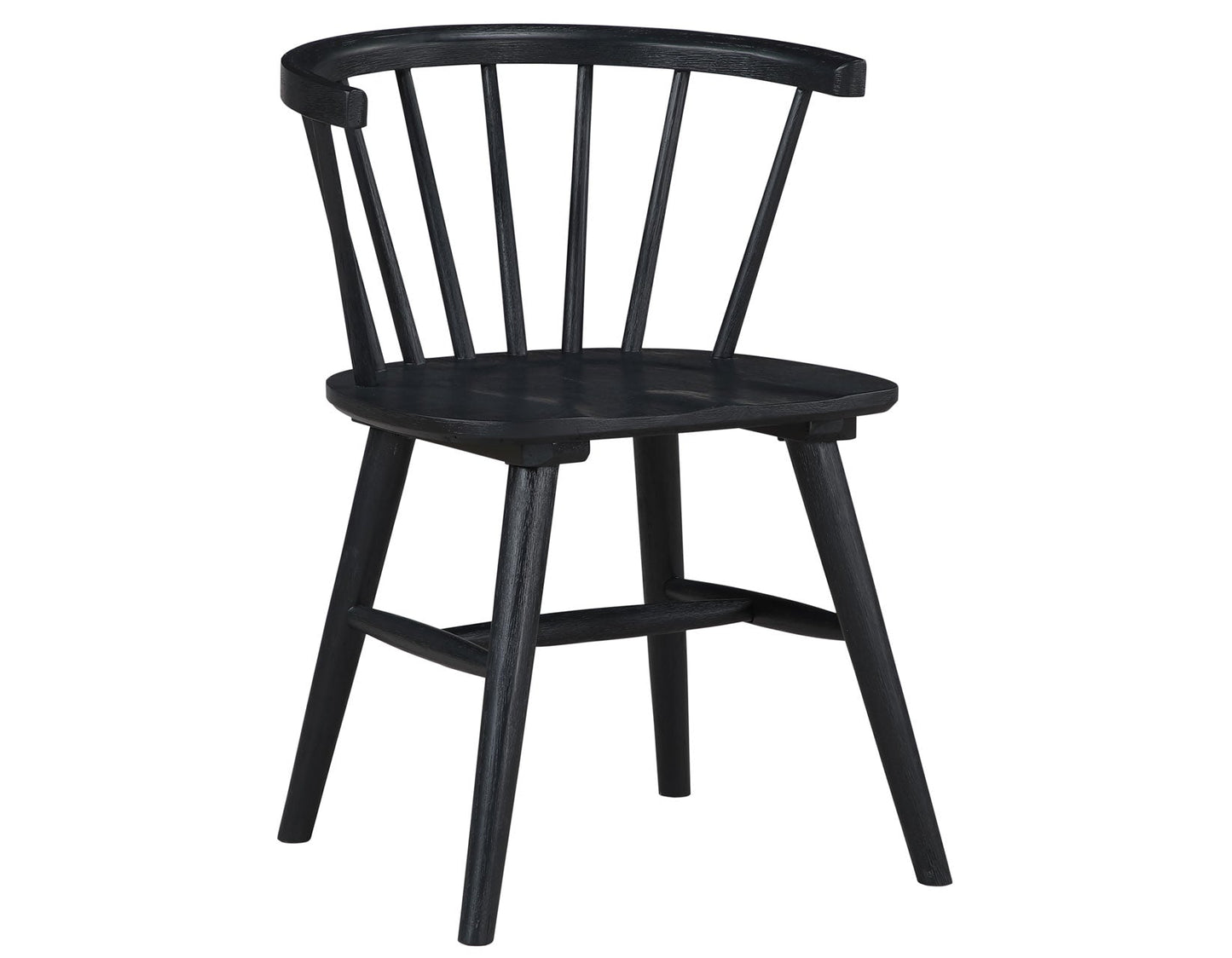 Willow 5 Piece 42-inch Round Dining Set, Black
