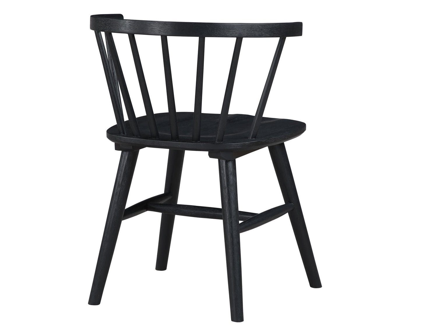 Willow 5 Piece 42-inch Round Dining Set, Black