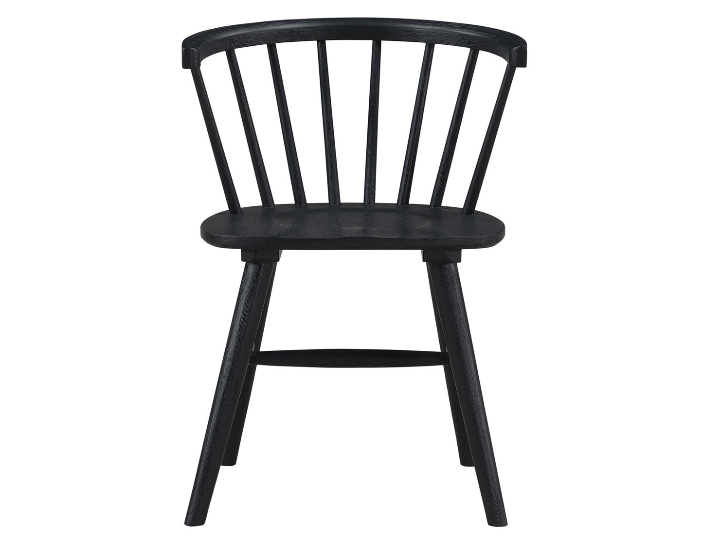 Willow 5 Piece 42-inch Round Dining Set, Black