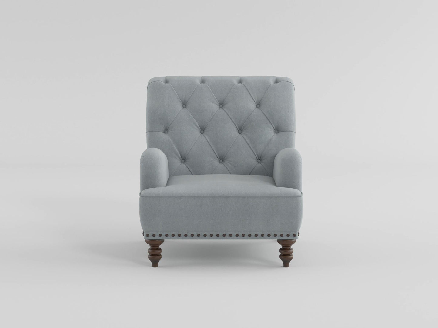 Holland Park Gray/White Accent Chair