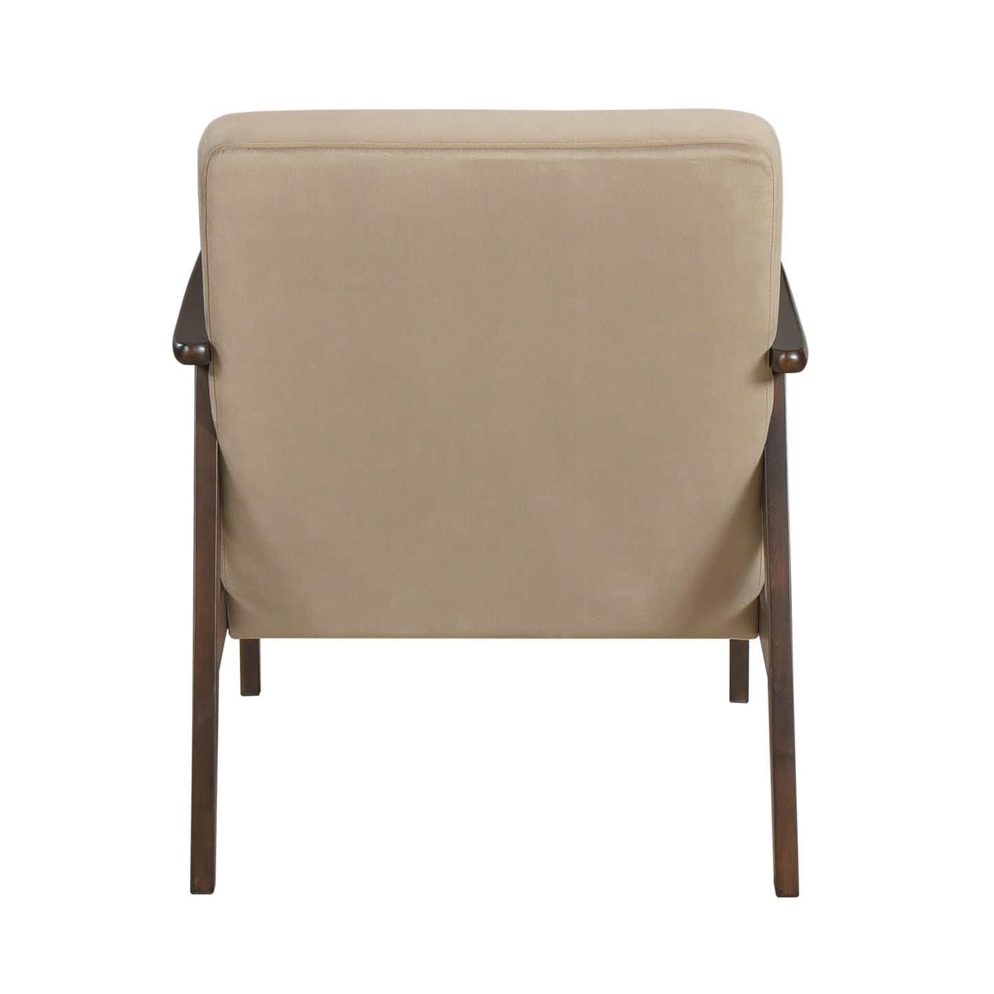 Landers Light Brown Velvet Accent Chair