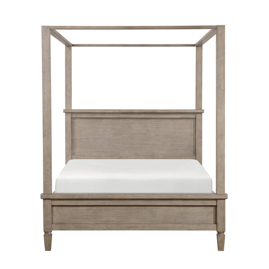 Marceline Gray Oak Queen Platform Bed