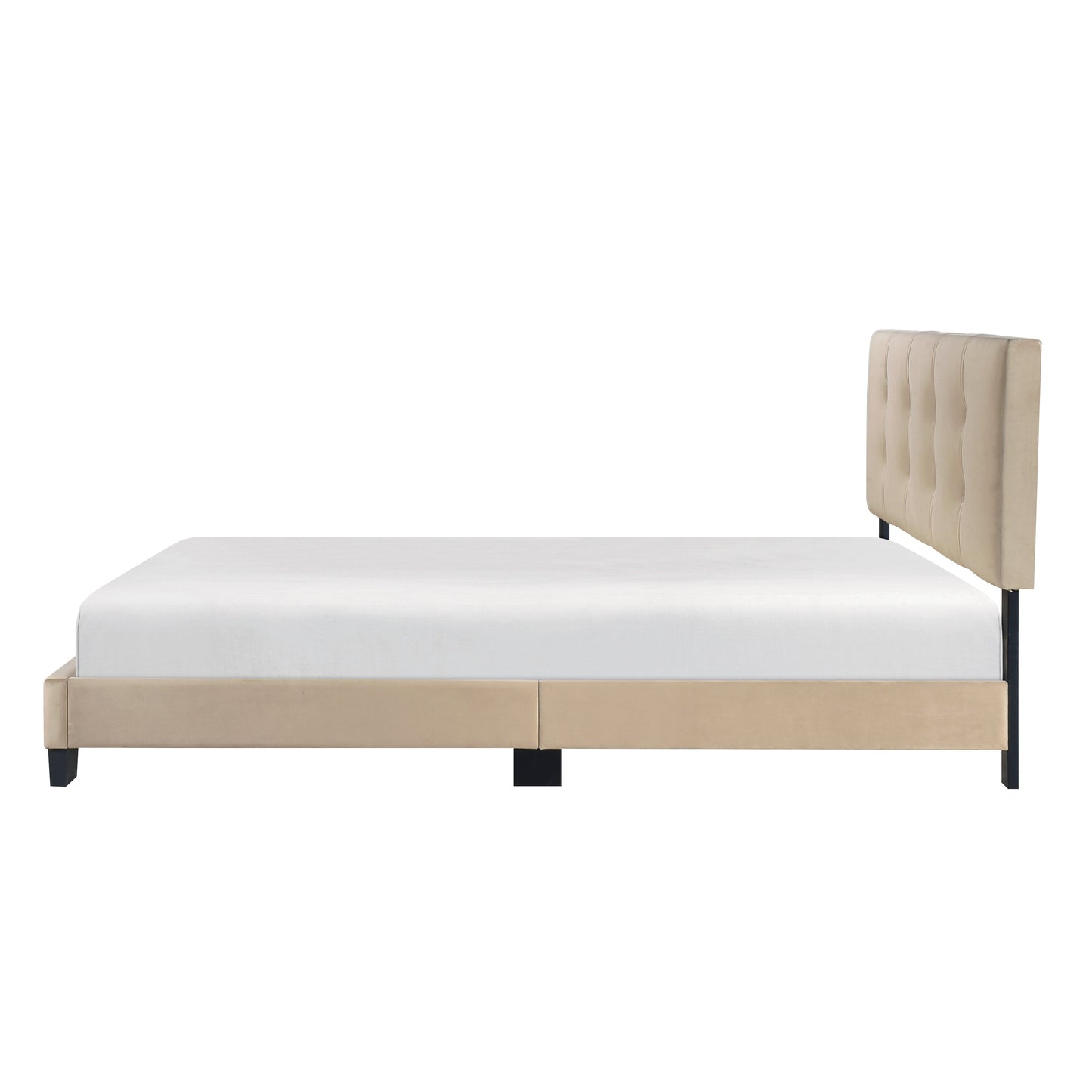 Bari Brown Queen Platform Bed